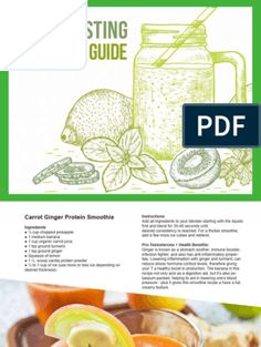 3.23 MBC Meta Flush | PDF | Sleep | Smoothie Carrot And Ginger, Protein Smoothie, Carrots