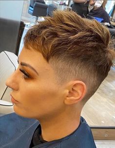 Women's Short Hair, Messy Pixie Haircut, Short Textured Hair, Haircut Design, Pixie Haircut For Thick Hair, Short Hair Undercut, Style Hairstyle