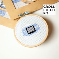 the cross stitch kit is ready to be made