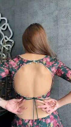 ब्लाउज बैक नेक डिजाइन, Latest Blouse Designs Pattern, Best Blouse Designs