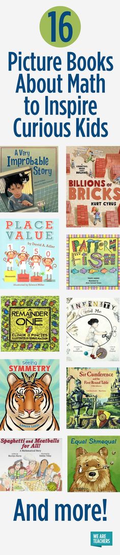 children's books about math to inspire curious kids and more, including pictures from around the world