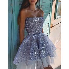 Silhouette:A-Line; Hemline / Train:Short / Mini; Closure:Zipper UP; Built-In Bra:Yes; Embellishment:Sequin; Fabric:Tulle,Sequined; Sleeve Length:Sleeveless; Tips:Colors may vary slightly due to different monitor settings,Professional dry cleaner only; Boning:No; Style:Sparkle,Princess; Occasion:Cocktail Party,Holiday,Birthday,Graduation; Neckline:Strapless; Front page:Homecoming Dresses; Listing Date:06/26/2024 Purple Bandage Dress, Prom Dress Tulle, Glamouröse Outfits, Long Sleeve Bandage Dress, Sequin Homecoming Dress, Dresses Fancy, Sequin Short, Prom Dresses 2021, Dress Tulle