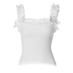 Please refer to our sizing chart for a guideline when choosing a size. 5 business days order processing time. 90% polyester 10% spandex Lace Ruffled Camisole Tank Top, Lace Ruffle Camisole Tank Top, Chic Tops With Lace Trim And Ruffled Straps, Lace Ruffle Cami Tank Top, Lace Ruffled Cami Tank Top, Ruffled Lace Camisole, Feminine Tops With Lace Trim And Ruffled Straps, Elegant Cami Tops With Tie Straps, Lace Tops With Ruffles And Spaghetti Straps