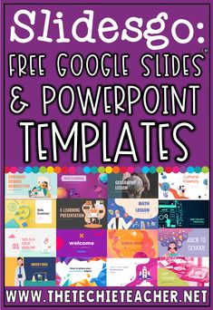 a poster with the words slidesgo, free google slides and powerpoint templates