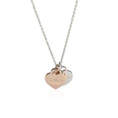 Tiffany & Co. Return To Tiffany Double Heart Pendant In 18k Sterling/Gold Tiffany &Amp; Co. Double Heart Tiffany, Gold Tiffany, Return To Tiffany, Double Heart, Tiffany & Co., Heart Pendant, Limited Time, Gold Color, Gold Necklace