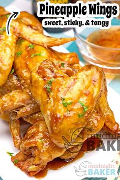 Want even more easy appetizers recipes? Elevate your appetizer game with these irresistible Pineapple Glazed Wings. With a perfect balance of tangy and sweet flavors, these sticky chicken wings are sure to be great for your game day and football parties.