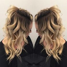 Fall Hairstyles, Braided Bangs, Ombré Hair, Short Hairstyle, Hair Envy, Curly Hairstyle