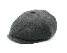 a gray hat on a white background