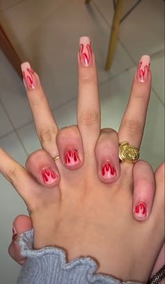 His And Hers Nails, Boyfriend And Girlfriend Nails, Couples Nails, Matching Nails With Boyfriend, Nail Ideas For Couples, Orange Acrylic Nails, Square Nail Designs, Couple Matching, Us Nails