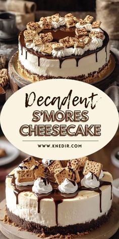 If you love s’mores, you’re going to adore this Decadent S’mores Cheesecake! 🍫🔥 A creamy cheesecake layered with chocolate, graham cracker crust, and toasted marshmallows – it’s the ultimate indulgence. This dessert combines all the best elements of s’mores with a rich cheesecake twist. Perfect for summer BBQs or holiday celebrations! #S'moresCheesecake #DessertRecipes #CheesecakeLovers #S'moresDessert #SweetTreats #IndulgentDesserts #ChocolateLovers #MarshmallowDessert No Bake Flavored Cheesecake Recipes, No Bake Smores Cheesecake, S’mores Cheesecake Recipe, S’mores Cheesecake, Smore Cheesecake, Smores Cheesecake Recipe, Smores Cheesecake, Marshmallow Cheesecake, Summer Cheesecake