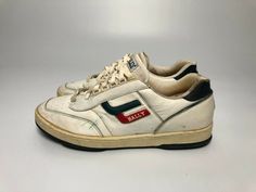 Vintage Bally Sneakers, Sz. 15. Show obvious signs of use and age, still have plenty of tread left (see pics). Also missing insoles. Keep in mind that older shoes may need to be handled/worn with caution. Because of their condition, they are being sold as-is, final sale. If you have any questions, please don't hesitate to send a message. Thanks for looking! 80s Shoes 1980s Style, 60s Sneakers, 80s Excess, 70s Sneakers, Outfit Inspo Concert, 80s Sneakers, Shoes 80s, Dead Malls, Boys Tennis Shoes