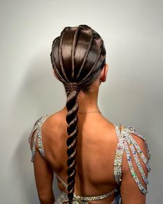 Ballroom Ponytail, Latin Hairstyles Dance, Competition Hairstyles Dancers, Dance Hairstyles Dancers, Latin Competition Hair