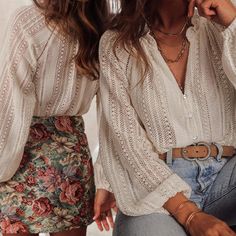 Fabric Lace, Print Solid Color, Occasion Daily, Style Elegant85%Cotton+15%PolyesterMade In: China Crochet Lace Blouse, Pull Oversize, 2024 Style, Lace Button, Lace Print, Elegant Blouses, Clothing Inspiration, Daily Style, Boho Blouses