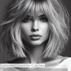 Layered V Cut Hair, Layered Haircuts For Women, Hair Color Caramel, Short Layered Haircuts, Short Hair Color, Short Hair Updo, Modern Hairstyles, Short Hair Styles Easy, Short Bob Hairstyles