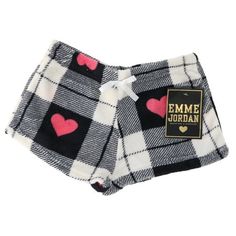 Emme Jordan's fuzzy shorts are essential to every young ladies wardrobe. The machine washable polyester fabric is light weight, while being warm and cozy. These plush junior cut shorts have an elastic stretch waist, topped with a cute bow. With tons of prints, these small shorts can be worn as pajamas, over a swimsuit, or just lounging about. Affordable enough to grab a pair for each of your daughter's friends, these bottoms are sure to be a hit at her next sleep over party! Size: M.  Color: Whi Pajama Shorts Png, Cute Pjs Shorts, Cute Pajama Shorts, Y2k Pjs, Y2k Pajamas, Cute Pajama Set, Fuzzy Shorts, Plush Pajama Pants, Pajamas Shorts