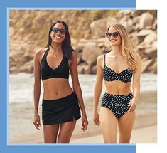 women's modest black bikinis Tropical Vacation, Pool Party