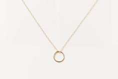 Sol Necklace - Sheena Marshall Maeve Ring, New Obsession, Circle Pendant Necklace, The Minimalist, Recycled Gold, Negative Space, Circle Pendant, Gold Pendant Necklace, Gold Filled Chain