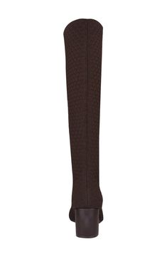 A flared, block heel elevates a sleek knee-high boot crafted from stretch knit in a round-toe silhouette 2 1/4" heel Synthetic upper, lining and sole Imported Fitted Wool Boots For Fall, Knit Boot, Knit Boots, Java, Knee High Boots, Nordstrom Rack, Knee High, Block Heels, Womens Boots