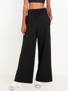 Saw this on Old Navy: Fall Wide Leg Pants With Drawstring And Relaxed Fit, High Waist Drawstring Leisure Pants, Drawstring Pants For Elevated Casual Fall Occasions, Drawstring Pants For Elevated Casual Fall Wear, Leisure High Waist Drawstring Pants, Versatile Drawstring Pants For Fall, Leisure High-waist Drawstring Pants, Stretch Wide Leg Bottoms With Drawstring, Stretch Straight Leg Bottoms With Drawstring