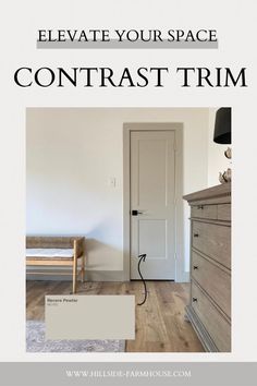 In this blog post, you can read more about choosing contrast trim for your home. Read more at www.hillside-Farmhouse.com Revere Pewter Trim, Sherwin Williams Requisite Gray, Hillside Farmhouse, Pale Oak Benjamin Moore, Pewter Trim, Pewter Benjamin Moore, Sherwin Williams Extra White, Revere Pewter Benjamin Moore, Pale Oak