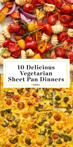 the cover of 10 delicious vegetarian sheet pan dinners