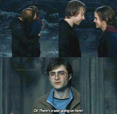 harry potter and hermione are talking to each other