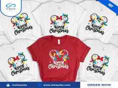 Disney Christmas T-shirts, Family Shirts, Mickey Mouse Shirt, Holiday Shirt, Minnie Mouse, Christmas Lights Shirt, Happy New Year, Xmas Tees Alwaysky x Disney 2024. With our wonderful selection of shirts, you may uplift your outfit. Our shirts, which are made of high-quality fabrics, provide unmatched comfort and timeless style. Our custom fit shirts are ideal for any setting and are made to enhance your appearance and self-confidence. Our shirts are the height of adaptability, whether you're dr Mickey Mouse Shirt, Disney 2024, Minnie Mouse Christmas, Mickey Halloween, Xmas Tees, Football Game Outfit, Mouse Christmas, Mickey Mouse Shirts, Christmas T Shirts