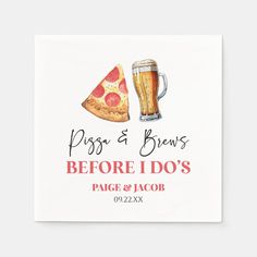 personalized pizza and beer beverage coasters