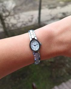 Watches for Woman, Classic Mechanical Vintage Watch 1990s, White Ladies Watch, Gift for Her - Etsy Ukraine Vintage Silver Watches For Everyday Use, Classic Watches With Stainless Steel Clasp, Watch Gift, Ladies Watch, Wrist Watches, Vintage Watches, Womens Watches, Wrist Watch, Gift For Her