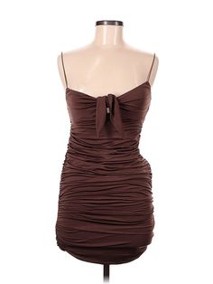 Princess Polly Cocktail Dress Size: 8 Brown Dresses - used. 90% POLYESTER, 10% ELASTANE, Mini, Sweetheart, Short, Sleeveless | Princess Polly Cocktail Dress: Brown Dresses - Size 8 Brown Strapless Ruched Dress, Ruched Mini-length Bodycon Dress, Ruched Bodycon Mini Dress, Polly Dress, Princess Polly, Brown Dress, Princess Dress, Cocktail Dress, Women Handbags