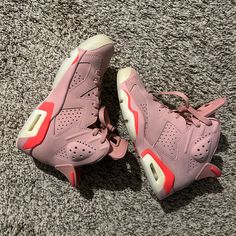 Women’s Size 6 Worn Once. Excellent Condition. 100% Authentic. Not Interested In Trades. Aleali May, Jordan Pink, Millennial Pink, Jordan 6 Retro, Shoes Jordan, Not Interested, Womens Jordans, Jordan 6, Jordan Shoes