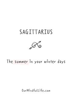 the words sagittarius are written in black and white on a white background