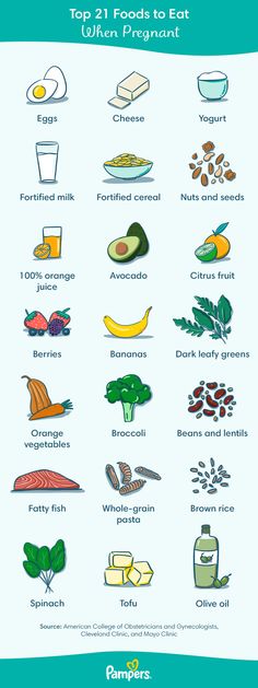 the top 21 foods to eat when pregnant info poster by pamperers on flick