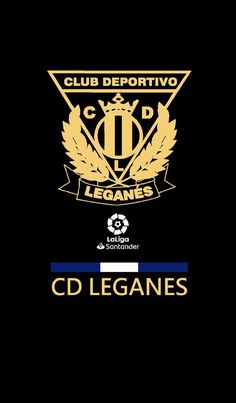 club deportivo leganes and cd leganes logo on black background