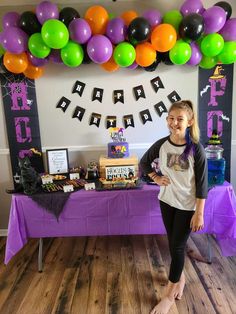 Hocus Pocus Birthday Party Ideas | Photo 4 of 42 Hocus Pocus Themed Birthday Party, Hocus Pocus 1st Birthday Party, Hocus Pocus Birthday Invitations, Halloween 10th Birthday Party, Hocus Pocus Balloon Arch, Hocus Pocus Birthday Party Ideas, Hocus Pocus Birthday Party Kids, Hocus Pocus Kids Party, Hocus Pocus Birthday Cake