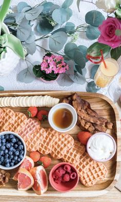 Celebrate Valentine’s Day with your friends by hosting a waffle bar brunch. This post is packed with ideas for toppings, decor, and setup.