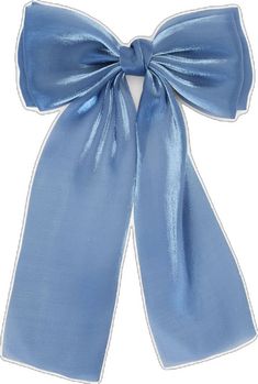 Elegant Blue Ribbon Bow, Elegant Blue Hair Accessories For Formal Occasions, Blue Party Bow With Ribbon, Blue Ribbon Bow For Party, Iridescent Hair, Organza Bow, Bow Design, Colorblock Dress, Knitwear Tops