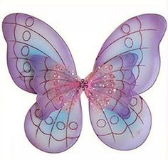 a purple butterfly with blue and pink wings