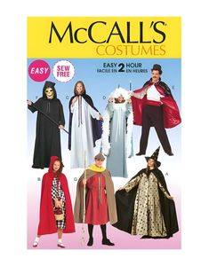 children's costumes sewing pattern from the book easy to sew by michael mccalls