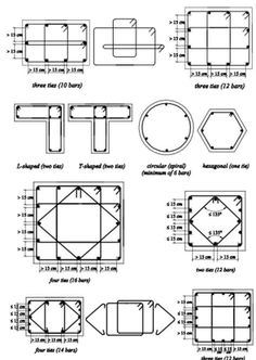 the instructions for how to make an origami table with four different shapes and sizes