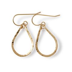 Small Teardrop Hoop Earrings - Small 14K Gold Fill, Sterling Silver, or Rose Gold Fill Small Hoop Ea Teardrop Hoop Earrings, Hammered Gold, Hoop Earrings Small, Rose Gold Earrings, Jewelry Earrings Hoops, Accessories Earrings, Silver Hoops, Silver Hoop Earrings, Teardrop Earrings