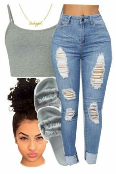 Jeans Polyvore, Clothes Aesthetic, Outfit Goals