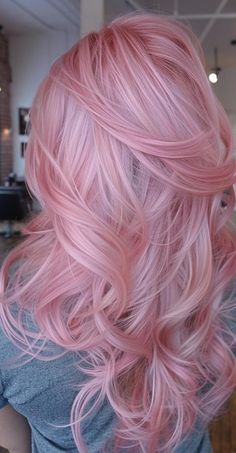 Fun Pink Hair Color Ideas, Pink Gray Hair Color, Red Hair On Blond Hair, Blonde And Pastel Pink Hair, Pink Hair Pale Skin, Light Pink Hair Highlights, Hair Colour Ideas For Short Hair, Pinkish Blonde Hair, Pink Hair Shades