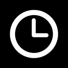 a black and white clock icon with the word time in it's center, on a dark background