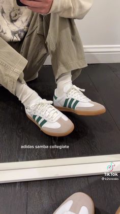 Adidas Samba Aesthetic, Dr Shoes, Funky Shoes, Adidas Trainers, Adidas Outfit, Aesthetic Shoes