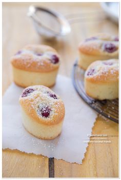 small pastries with powdered sugar on top