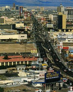 an aerial view of a busy city street