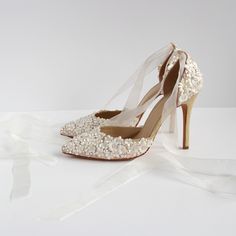 In ivory satin and nude suede the Mirella shoe is embellished with beautiful tiny flower blossoms and pearls, super pretty and elegant, with a sassy ribbon ankle tie, or with a nude suede ankle strap if you prefer, we like to personalise! Minimal Wedding Decor, Vintage Wedding Accessories, Floral Themed Wedding, Wedding Shoes Lace, Wedding Boots