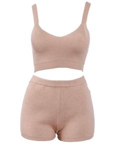 showcasing the cozy crop top and high waist shorts. Chic Loungewear, Knit Lounge Set, Stylish Loungewear, Best Stretches, High Waist Shorts, Cozy Knit, Loungewear Set, Good Stretches, Lounge Set