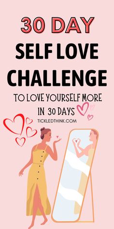 30 Day Self Love Challenge, Self Love Challenge, Start Loving Yourself, Love Yourself More, Practicing Self Love, Love Journal, Happy Minds, Love Challenge, Healthy Brain